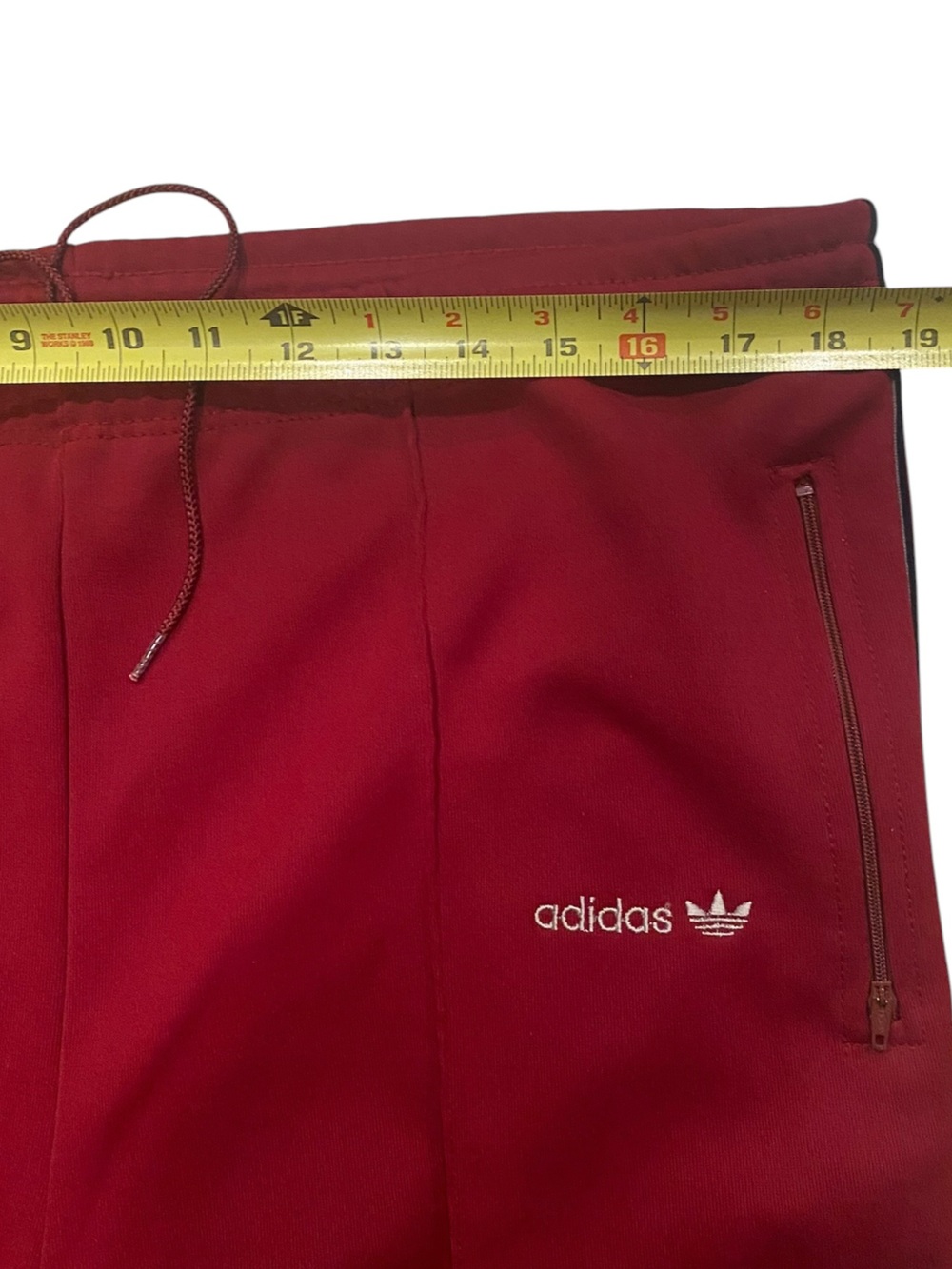 Adidas Men’s Vintage Maroon Trefoil Taiwan Y2K Track Suit 70s 80s Size L - Picture 10 of 15